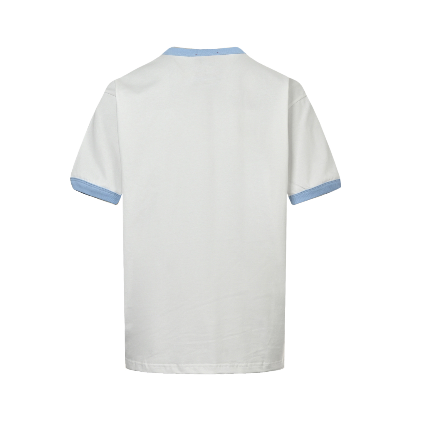 Gucci 25ss blue threaded double G embroidered short sleeve