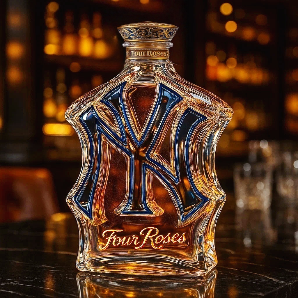 New York Yankees Whiskey Bottle