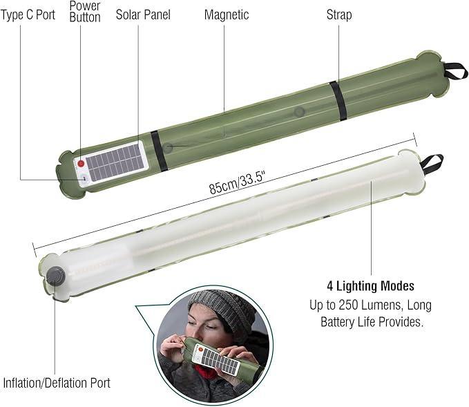 🔥Father's Day Sale 49% OFF 🏕️💡Portable Inflatable Foldable Solar Light Stick