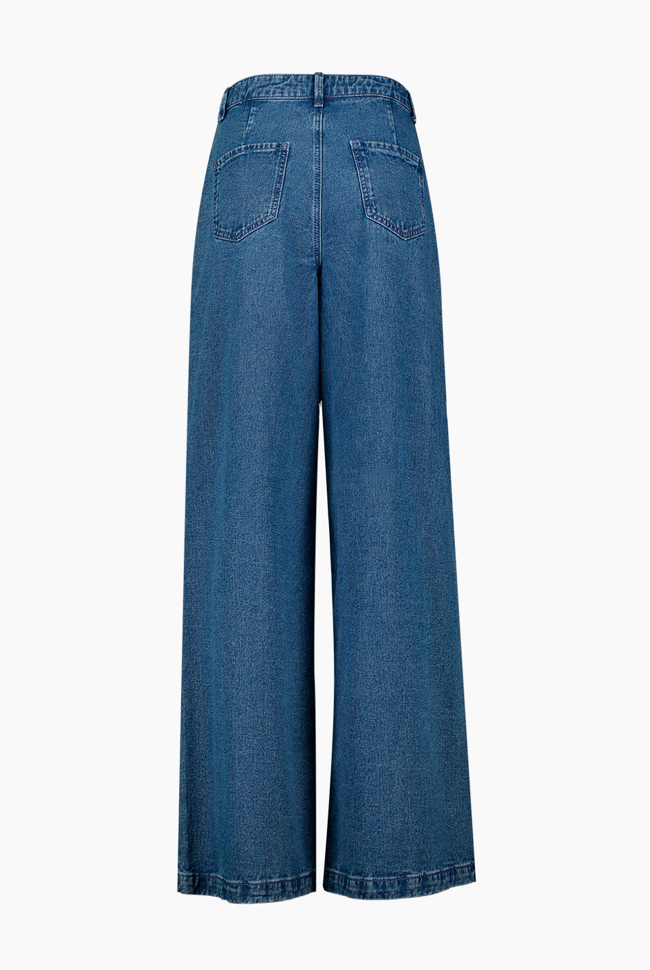 Jeans mom un boton frontal