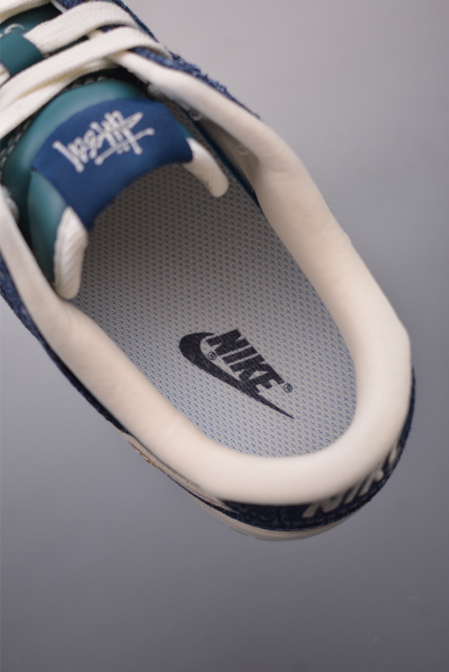Stussy x Nike By You SB Dunk Low Retro SP Snake Year Denim Blue Lake Blue CH8311-283