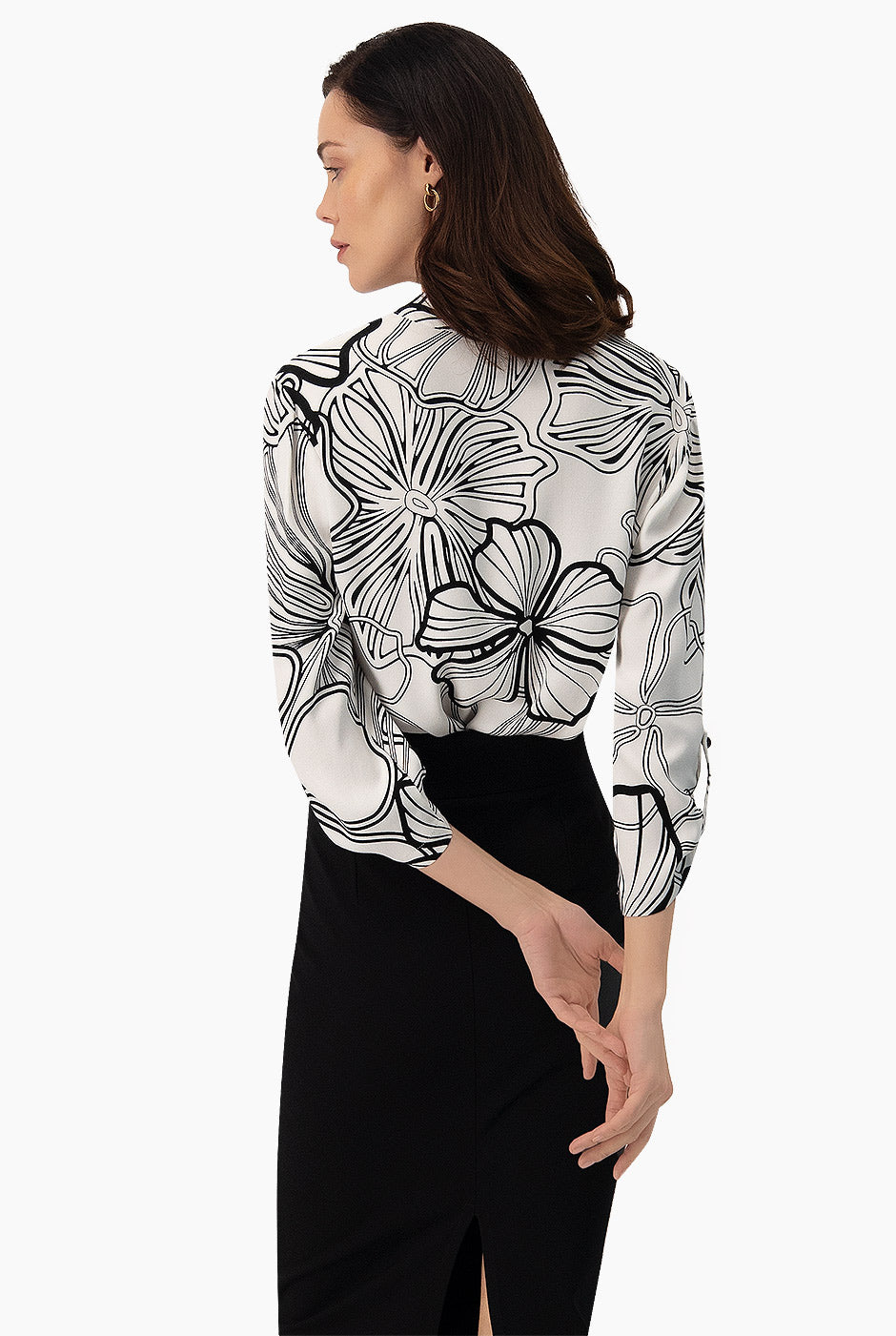 Blusa con elevadores en mangas