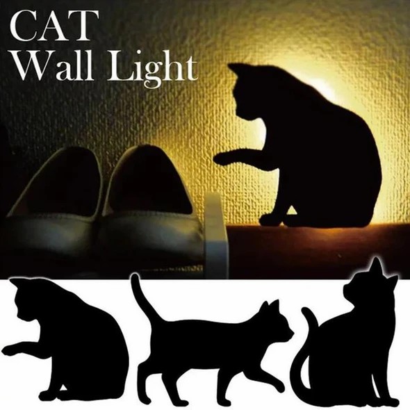 (SUMMER HOT SALE- Save 50% OFF) LED Light and Sound Control Silhouette Night Light - Battery or USB Powered