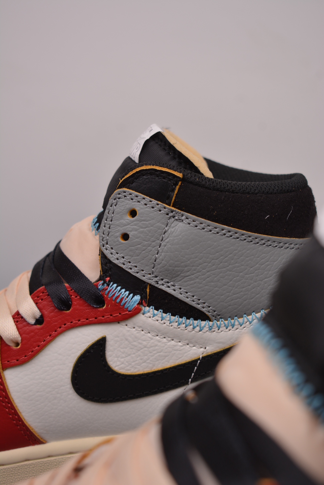 Union x AirJordan 1 Retro High NRG Black White Red HV8563 600