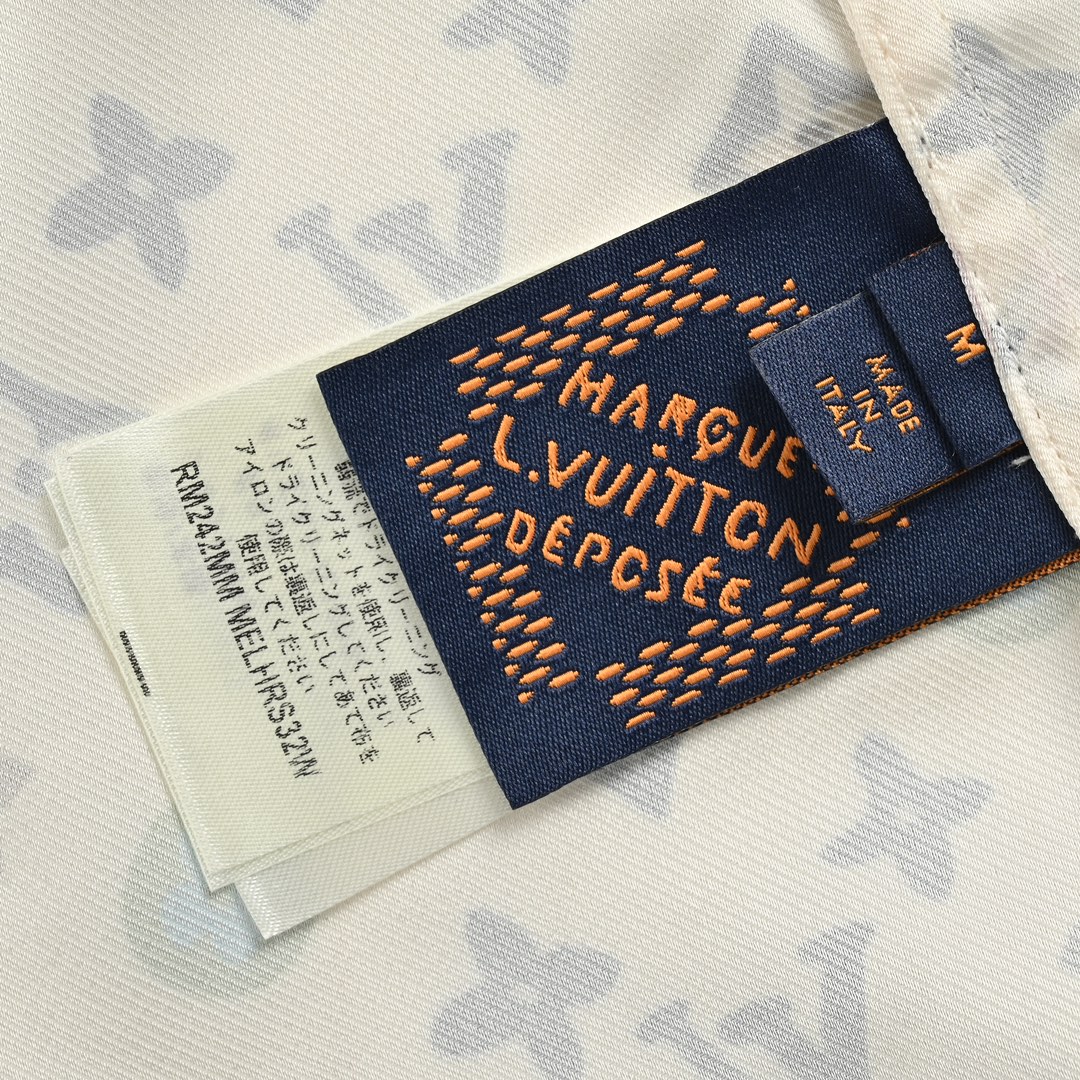 Louis Vuitton Monogram printed silk short-sleeved shirt