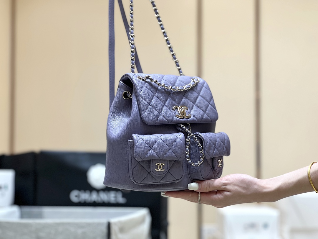 Chanel 24A duma double backpack 3860