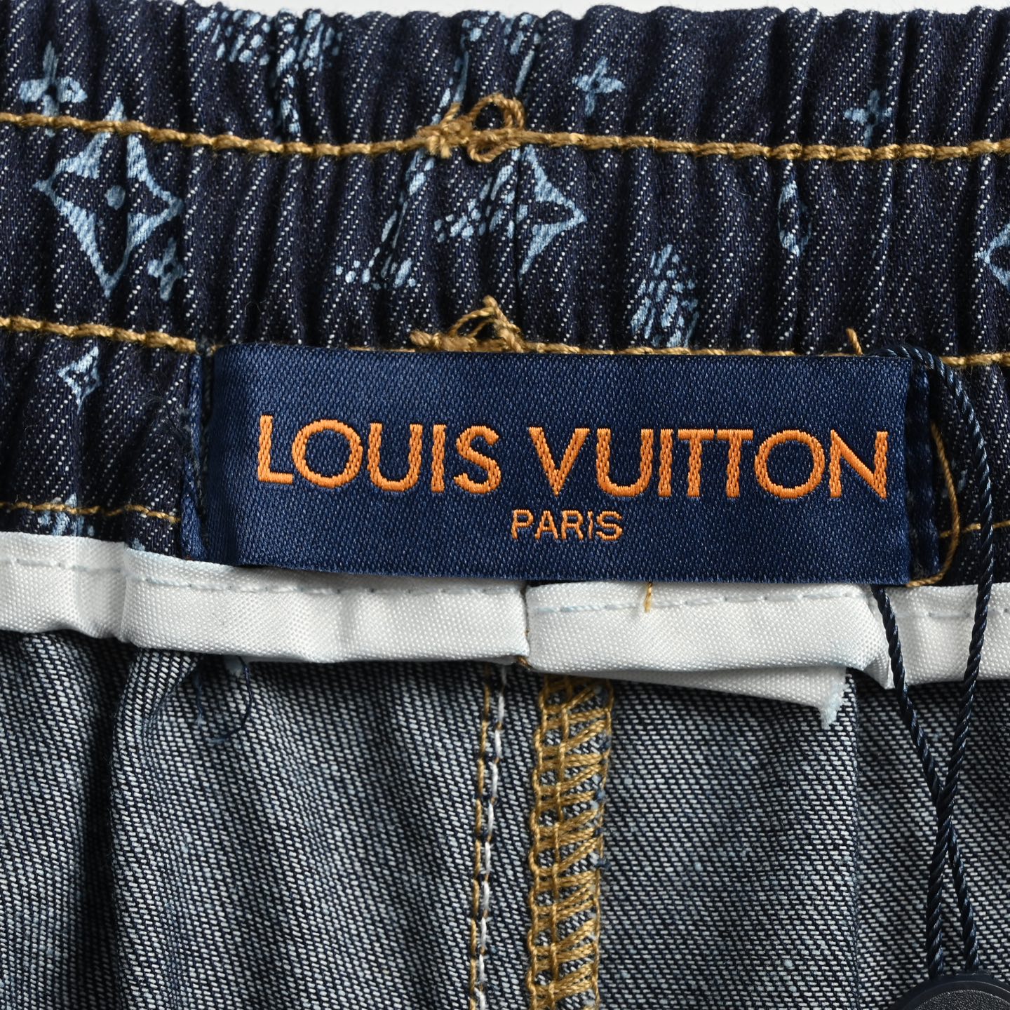 Louis Vuitton 25ss denim shorts with floral print