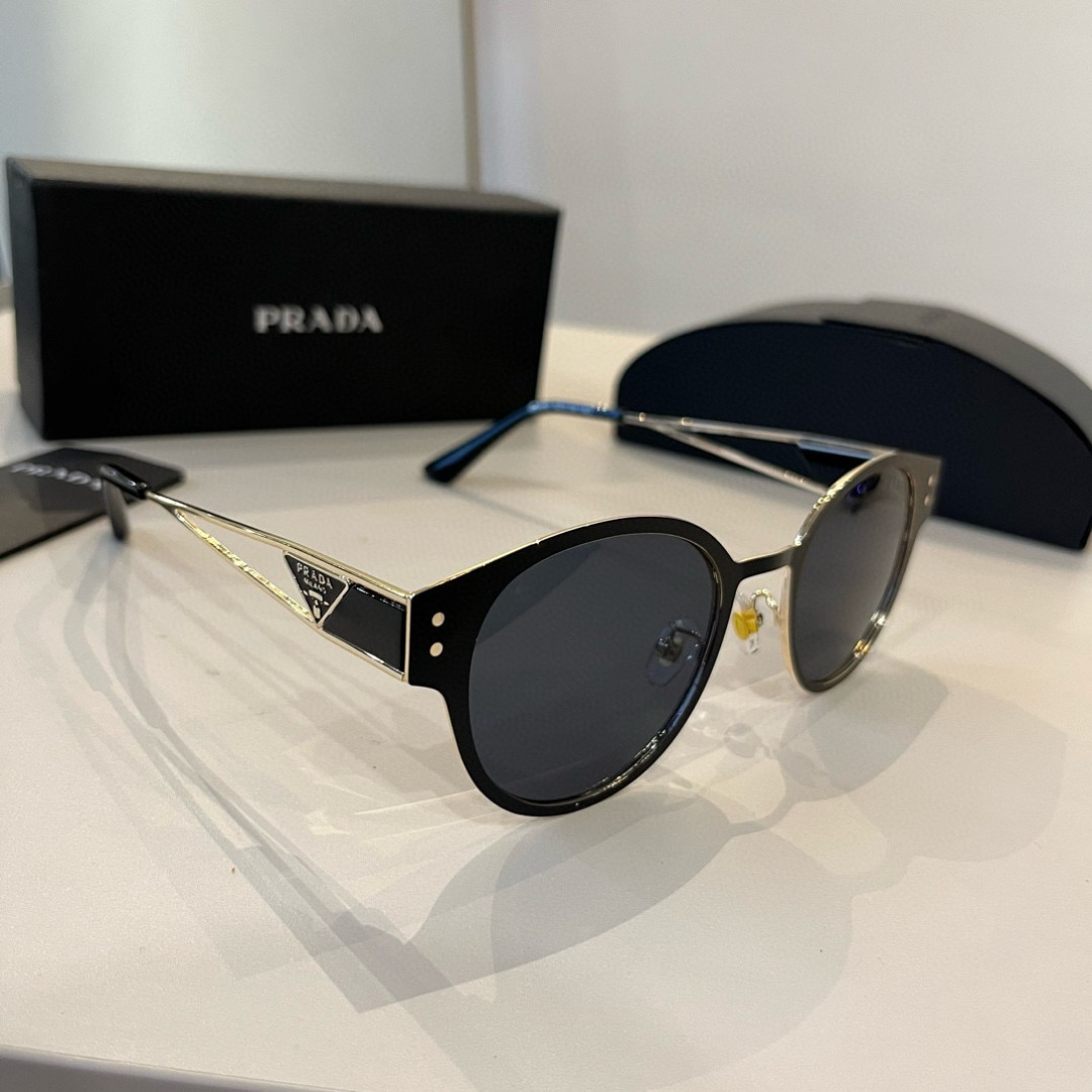 Prada round frame sunglasses