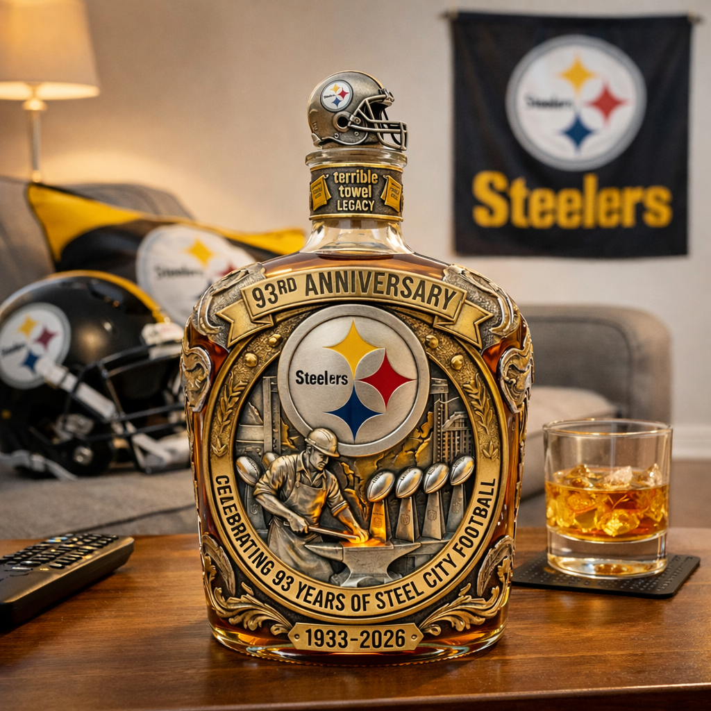 Pittsburgh Steelers 93rd Anniversary Commemorative Bottle (1933–2026)