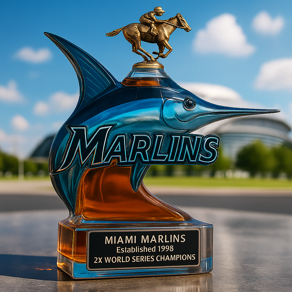 Miami Marlins Commemorative Whiskey Bottle