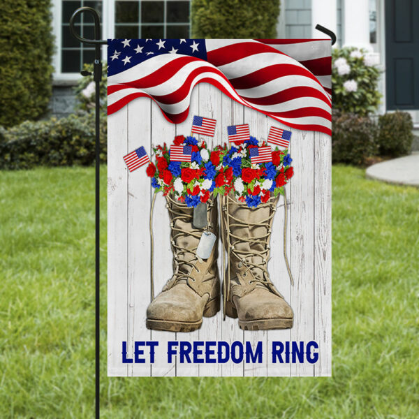 (🔥Last Day Promotion-SAVE 50% OFF)Veteran Boots Flag Thank You Veterans Let Freedom Ring-BUY 2 GET 10% OFF & FREE SHIPPING