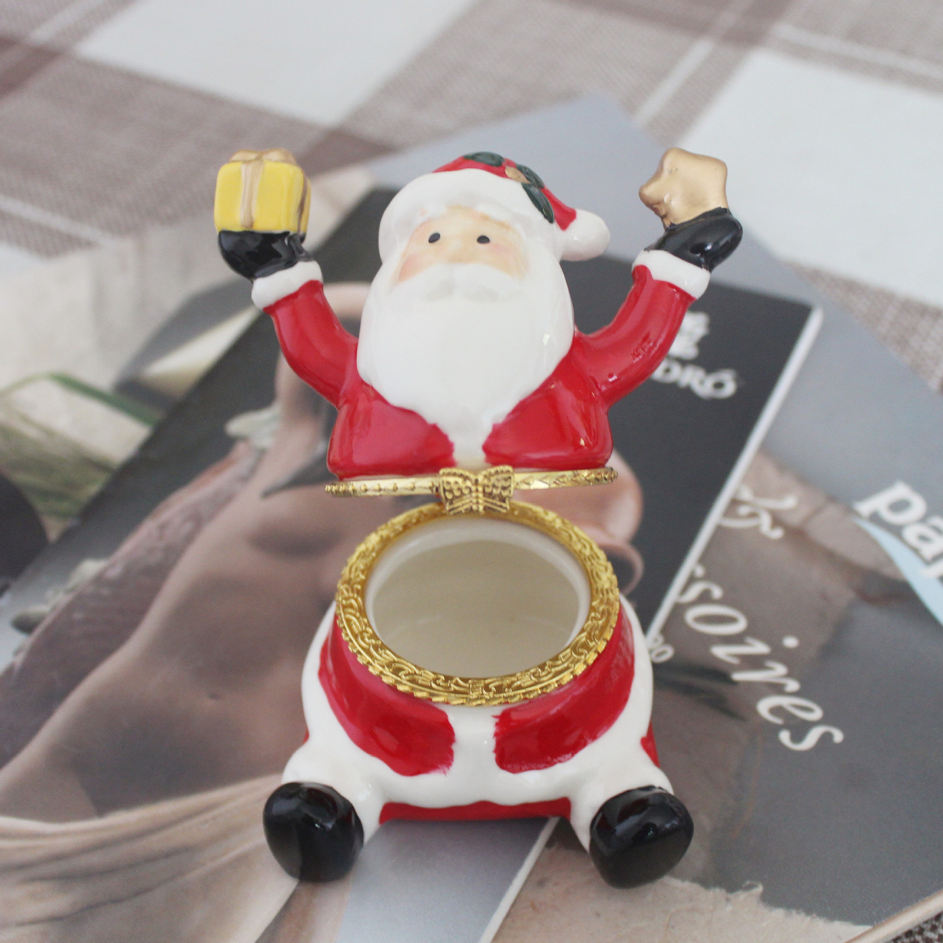 🎄Early Christmas Sale 49% OFF🎄Christmas Hand Painted Ceramic Jewelry Box