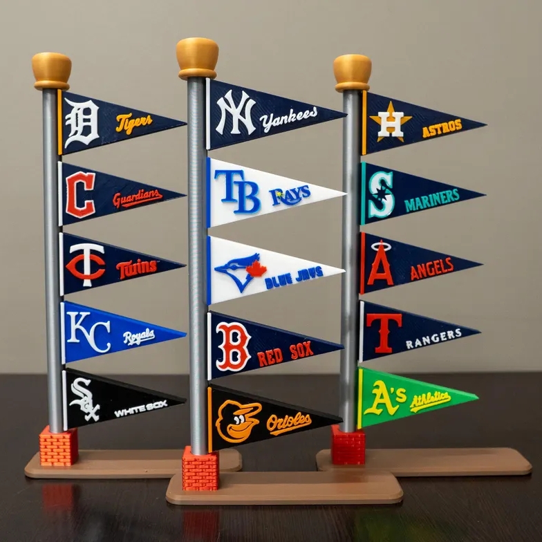 MLB Baseball Customizable Pennant Tower