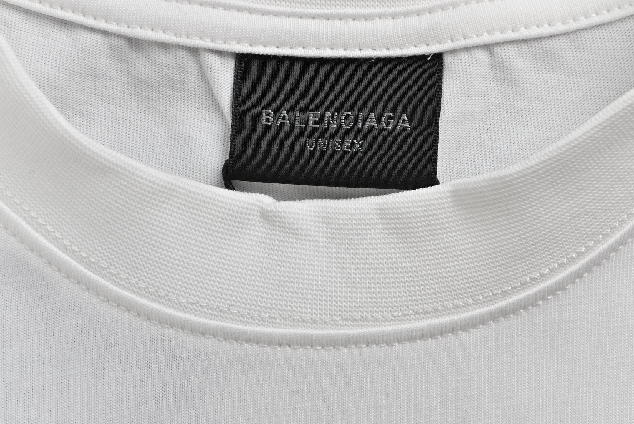 Balenciaga NICOLE Artwork Art Signature Print Short Sleeve