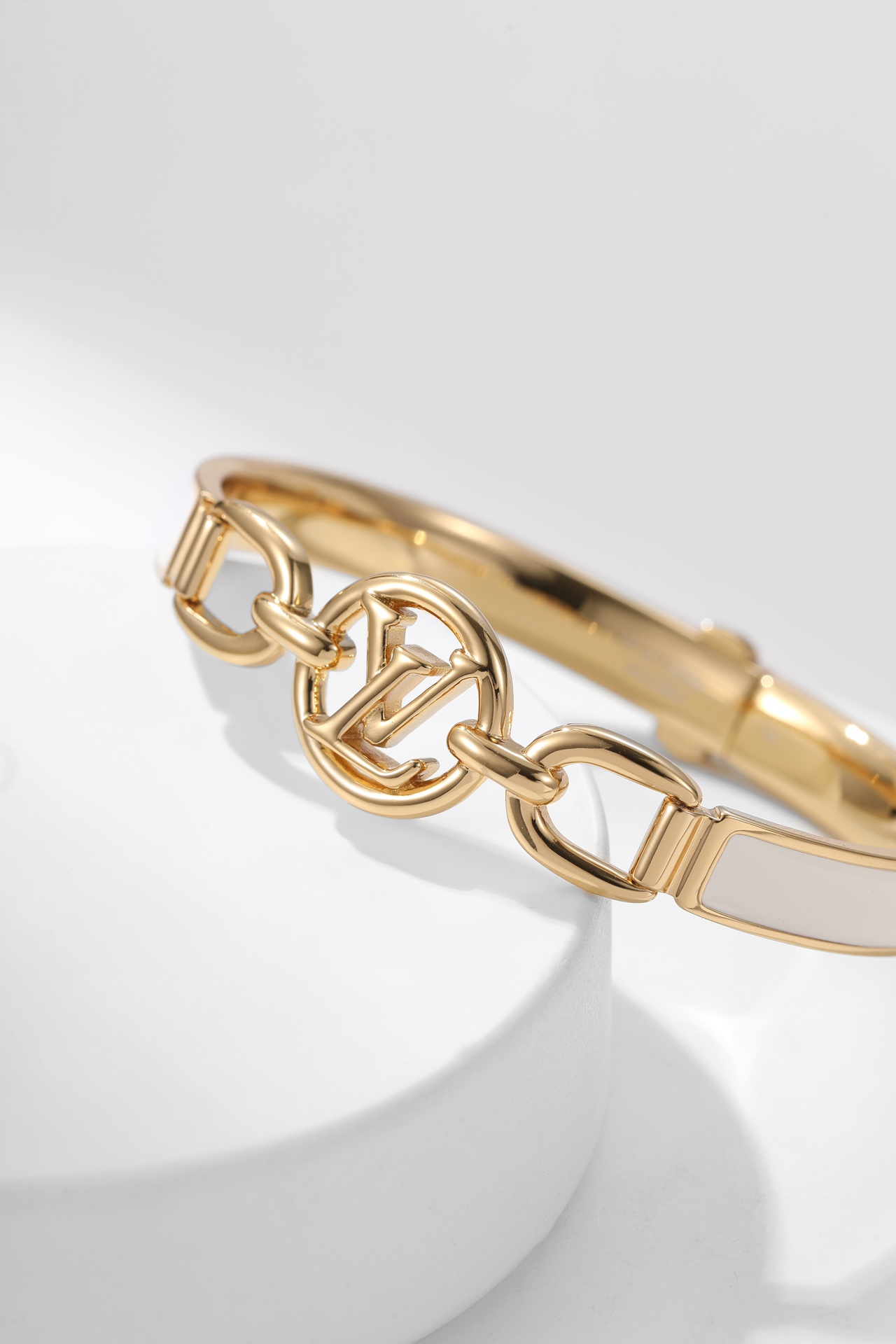 Louis Vuitton White Enamel Bracelet