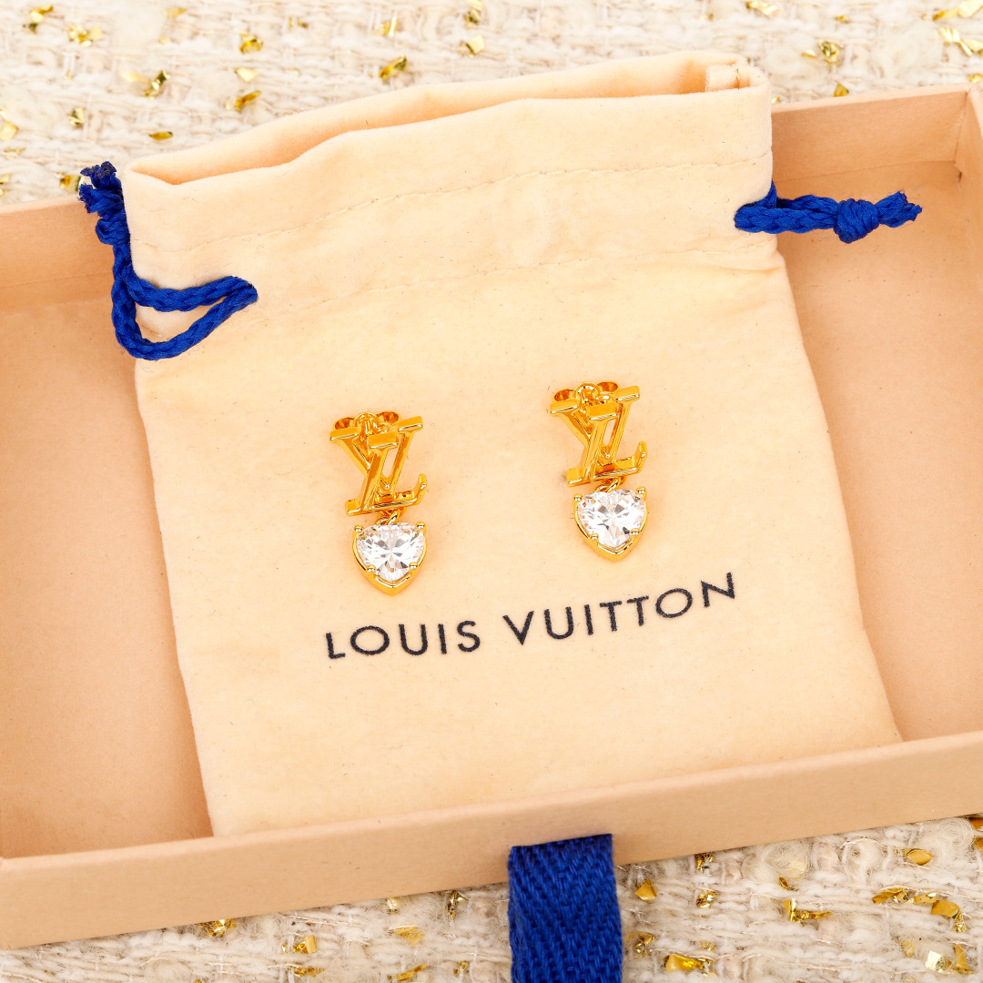 Louis Vuitton Heart Shaped Earrings