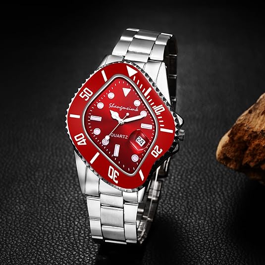 Men's Watch Stainless Steel Twisted