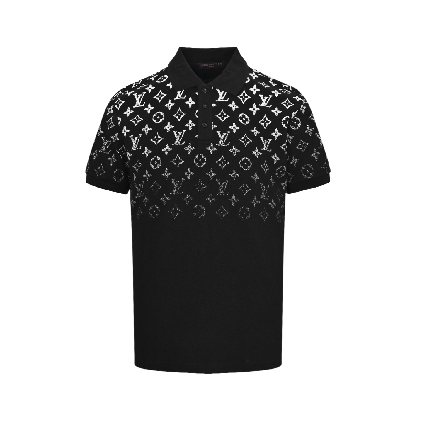 Louis Vuitton 25ss old flower gradient Polo short sleeve