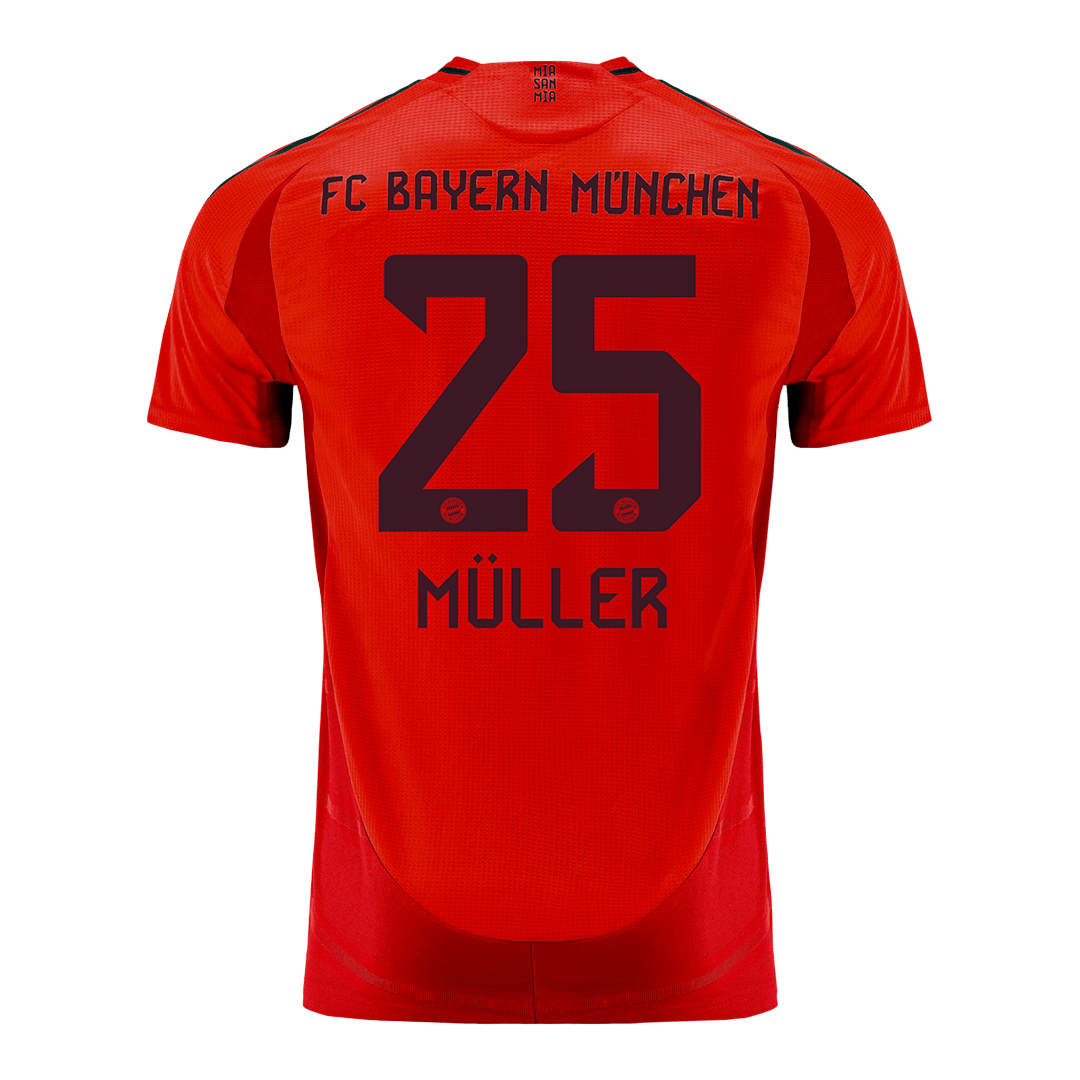 Authentic football jersey MULLER #25 Bayern Munich home jersey 2024/25