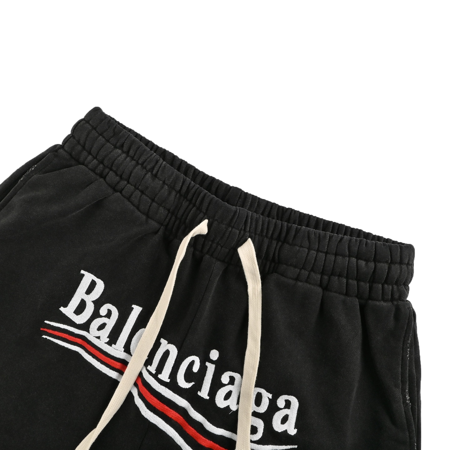 Balenciaga Coke Embroidered Terry Shorts