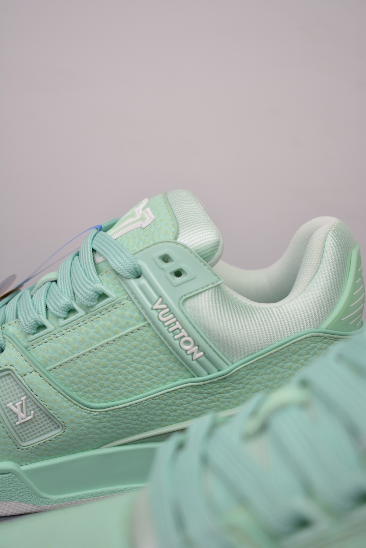 Louis Vuitton Trainer Sneaker Low Vanilla Green Tea White 1ACQ80