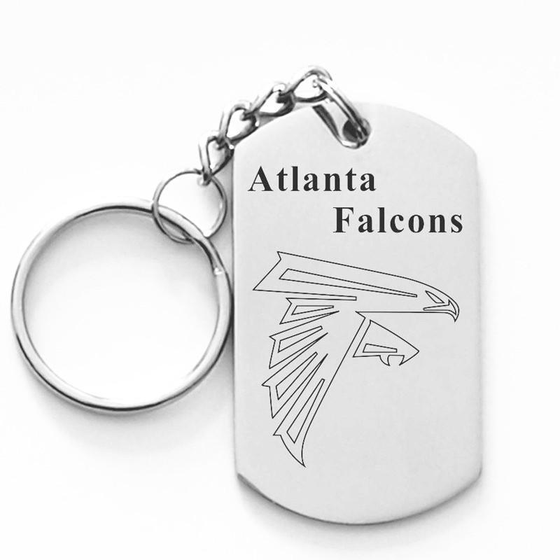 ATLANTA FALCONS TITANIUM STEEL KEYCHAIN