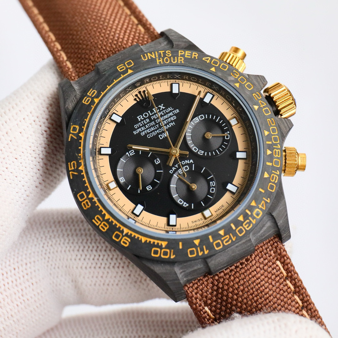 ROLEX-Cosmic Chronograph Daytona Series Carbon Fiber Custom Edition