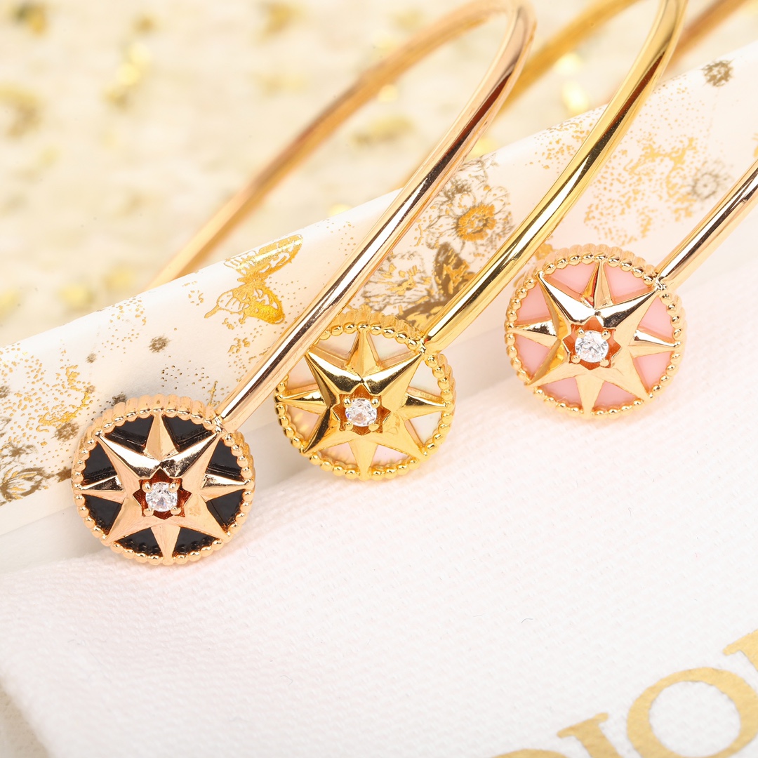 Dior eight-pointed star compass open bracelet
