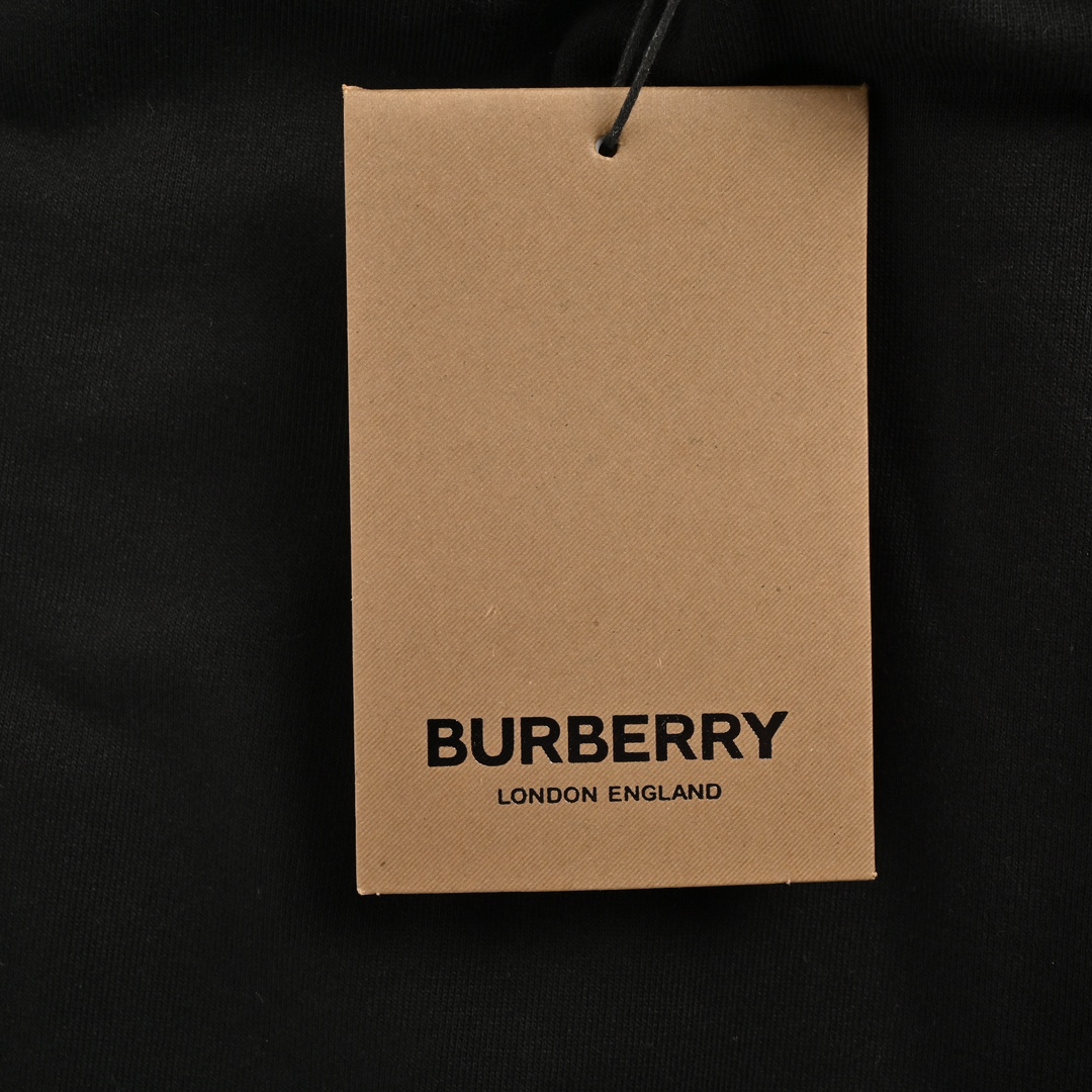 Burberry classic TB rubber lettering cuff trousers