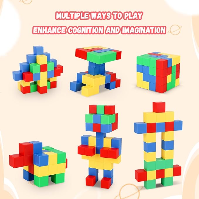 🔥ON SALE 🔥Magnetic building blocks for STEM education for toddlers and preschoolers