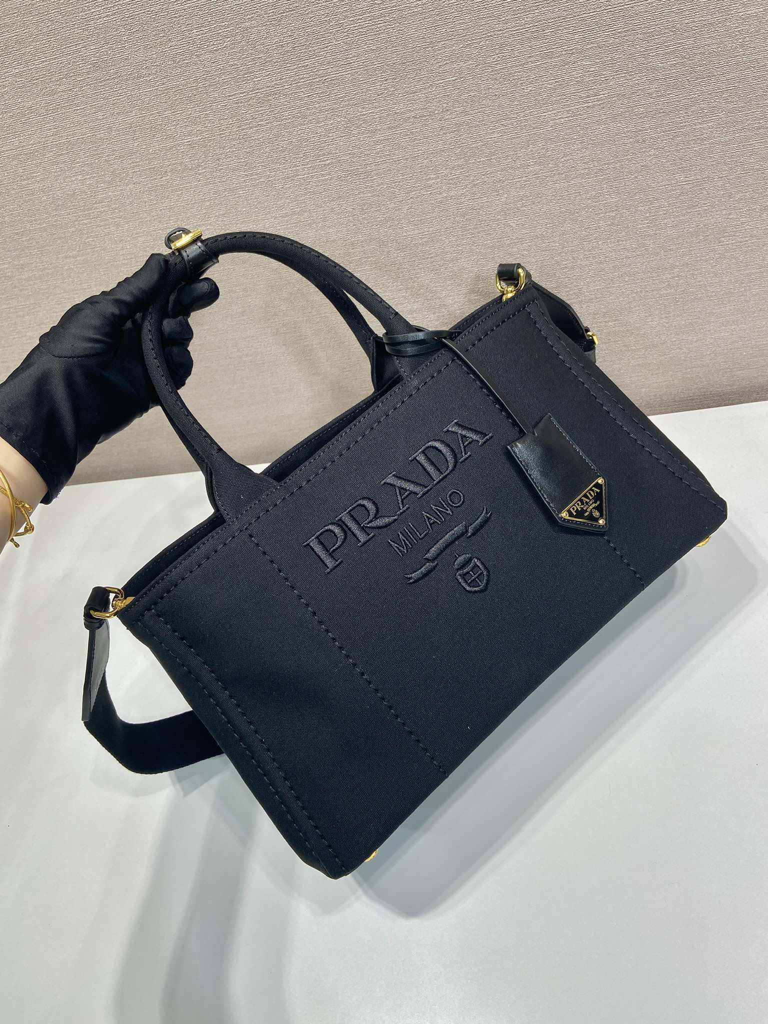 Prada Canvas Medium Handbag 1BG554