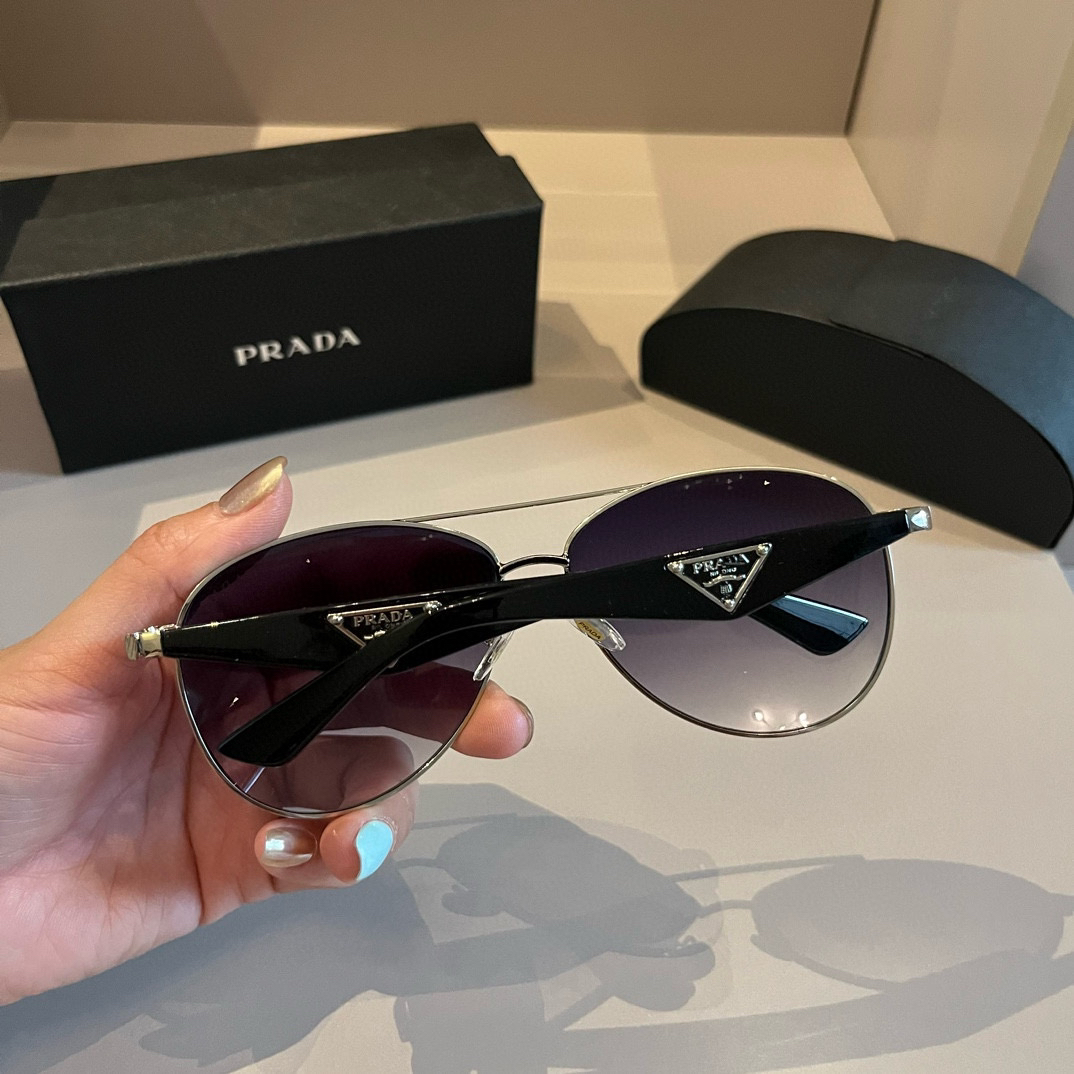 Prada round frame sunglasses
