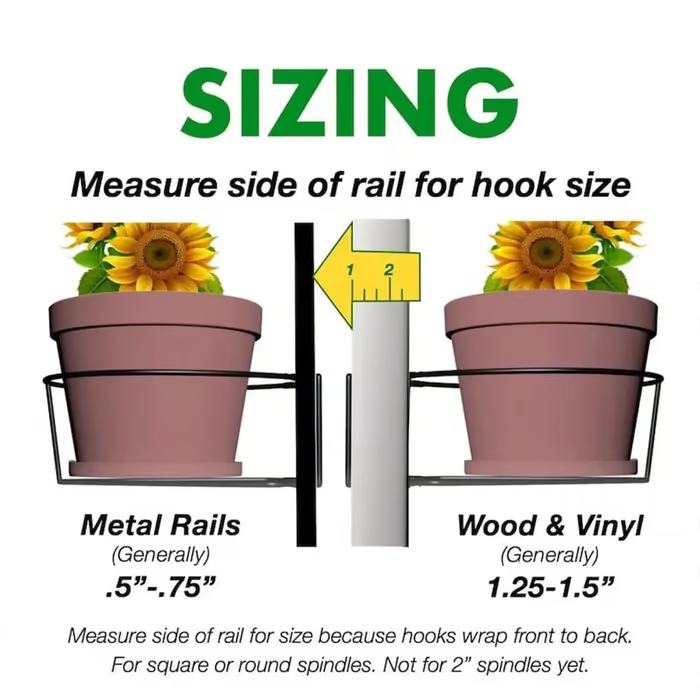 🎍🎍Vertical Railing Floating Plant Hangers