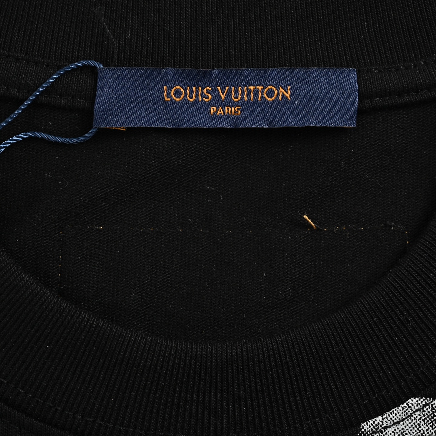 Louis Vuitton Ink Smudge Letter Printed Short Sleeves