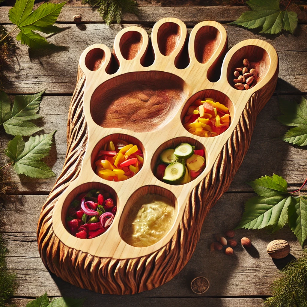 Bigfoot Footprint Serving Dish Set