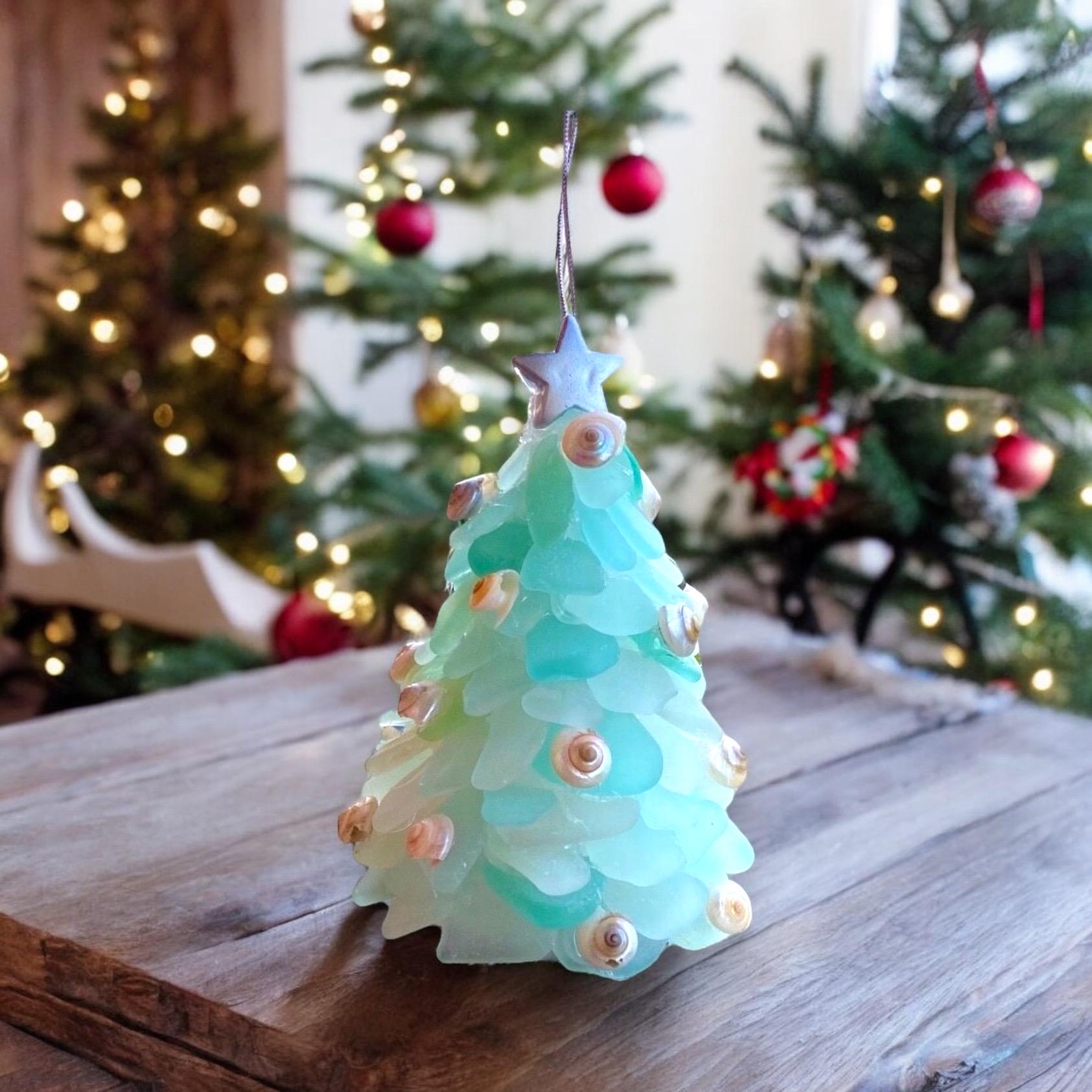 Sea Glass Tree Ornaments