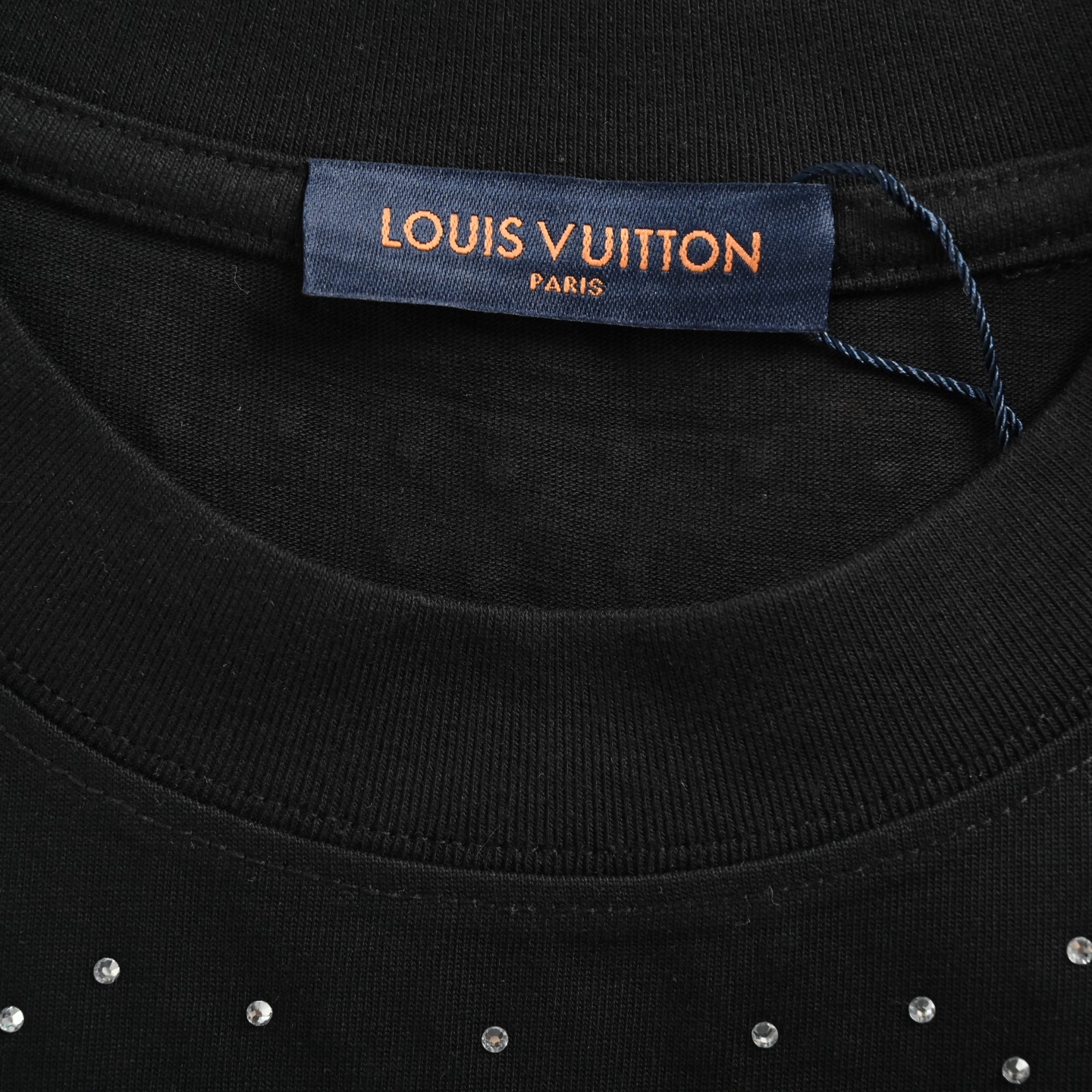 Louis Vuitton 25ss rivet logo star hot diamond short sleeve