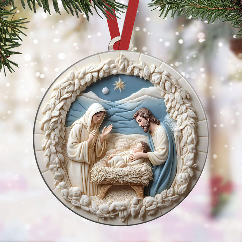 Nativity Scene Christmas Ornament