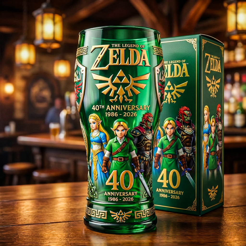 🗡️The Legend of Zelda 40th Anniversary Collector Glass