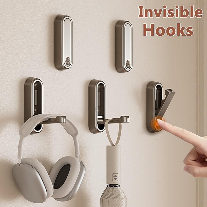 Hidden Folding Wall Hooks