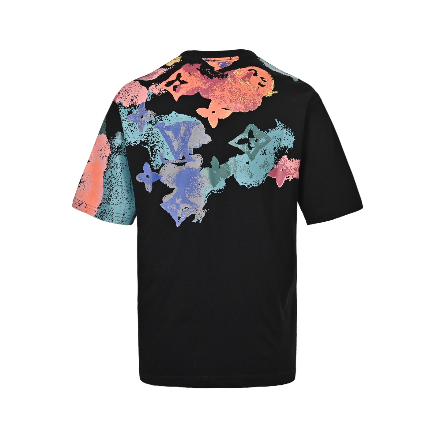 Louis Vuitton Ink-dyed monogram print short sleeves