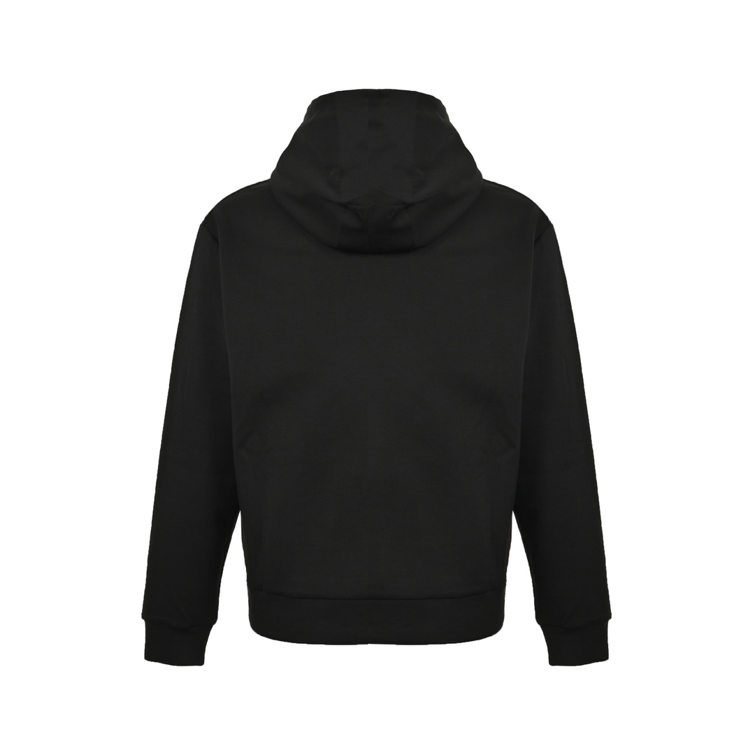 Prada 24Fw chest embroidered logo hooded sweatshirt