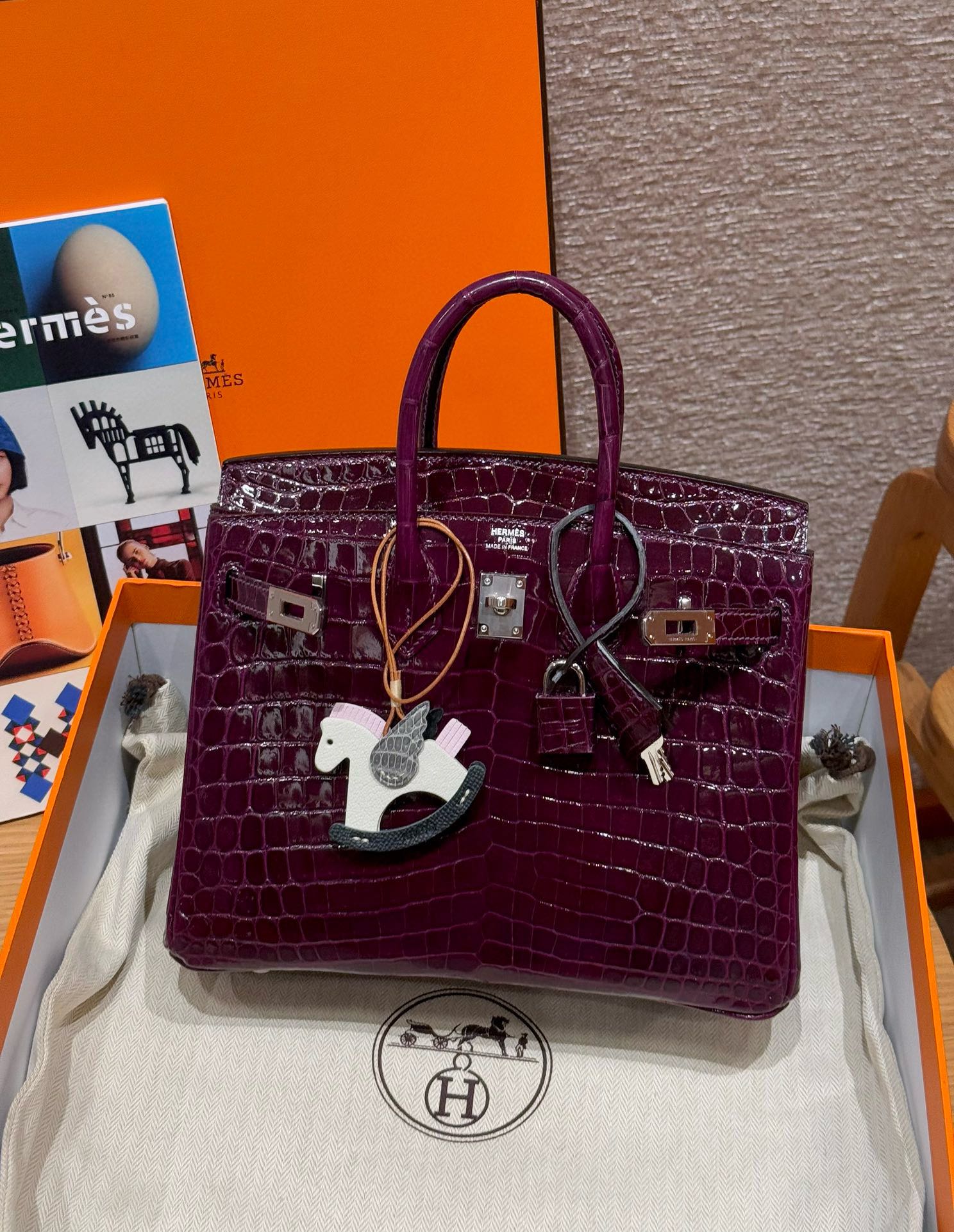 Hermes Birkin N5Cassis (Handmade to order)