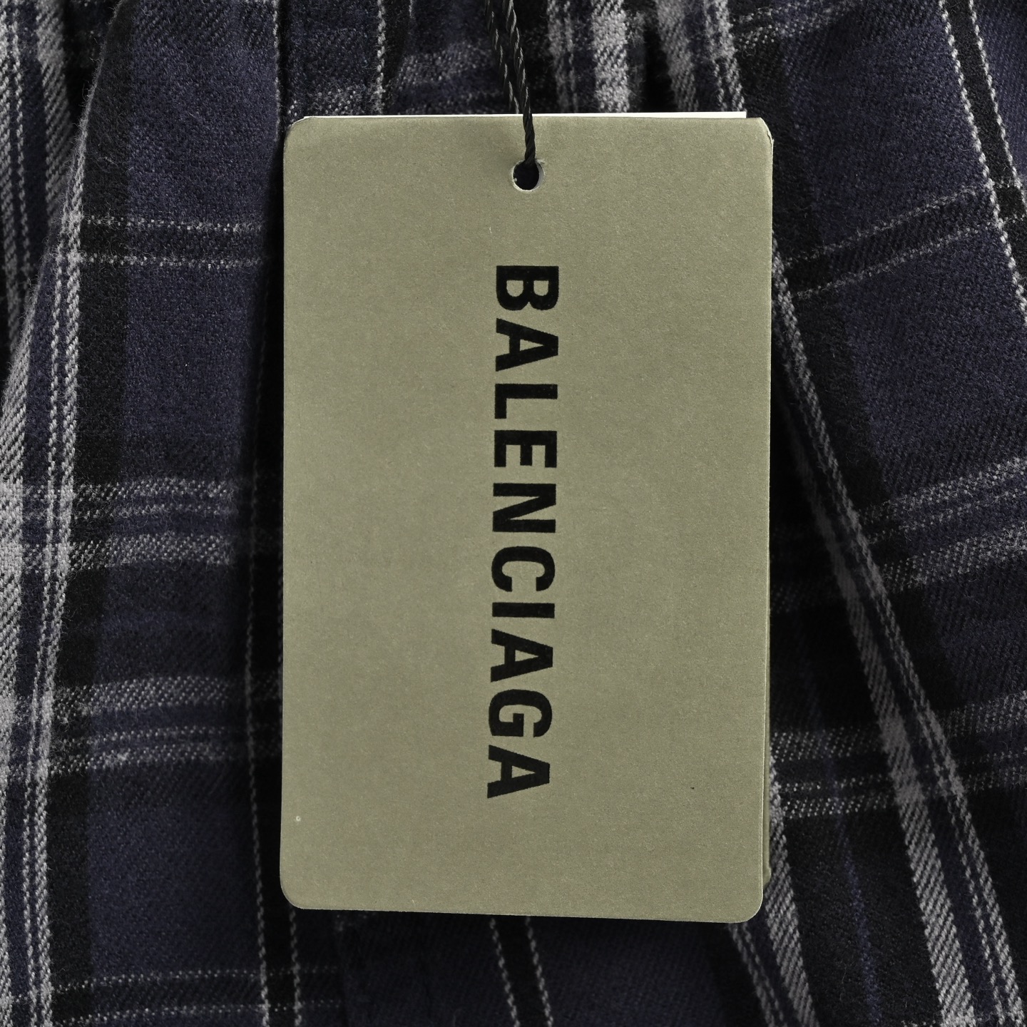 Balenciaga 25ss checked flannel trousers