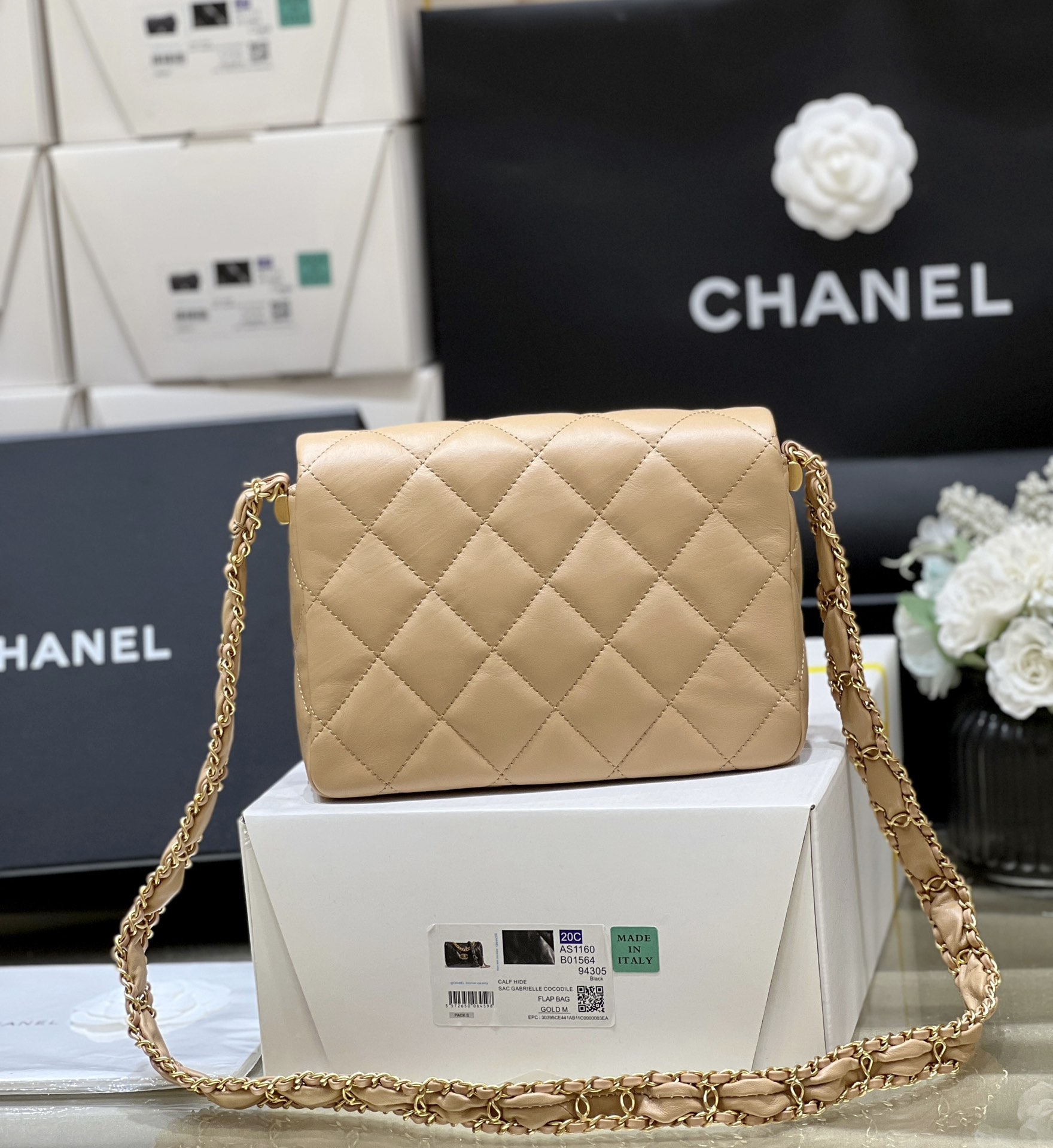 Chanel 23K Autumn and Winter Series Retro Tofu Bag AS4423