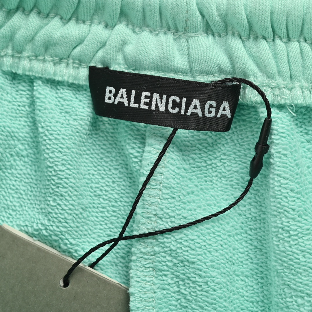 Balenciaga 24ss small logo embroidered shorts