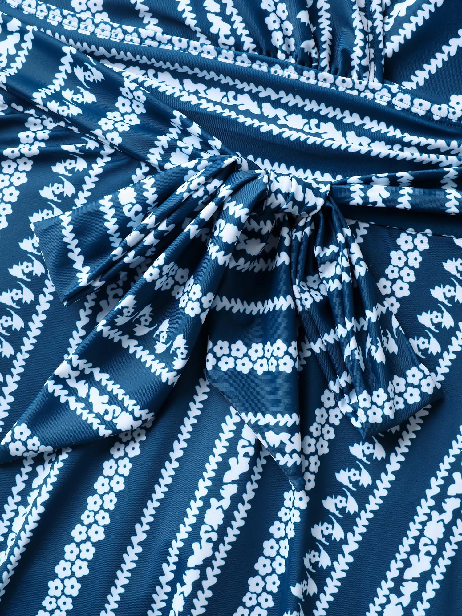 Anti-Float Ties Boho Belted Swim Dress