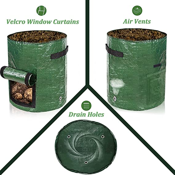 (🔥Last Day Promotion-SAVE 50% OFF)10 Gallons Large Capacity Vegetables Grow Planter PE Container Bag-BUY 4 GET 10% OFF & FREE SHIPPING