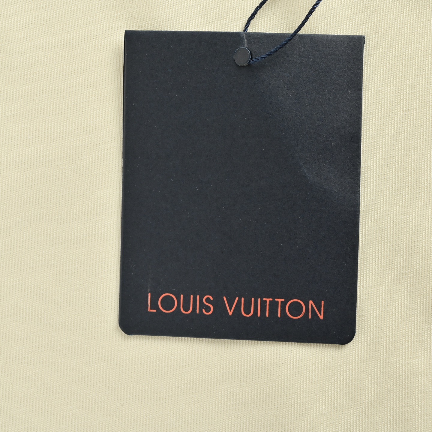 Louis Vuitton 25ss woven embroidered lettering logo short sleeve