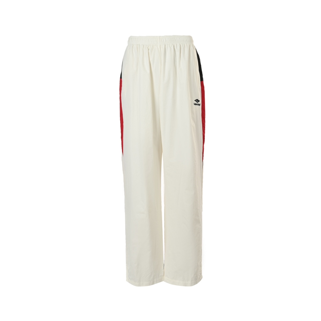 Balenciaga 24Fw white and red stitching sports trousers